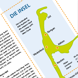 Magazindesign zur Insel Sylt